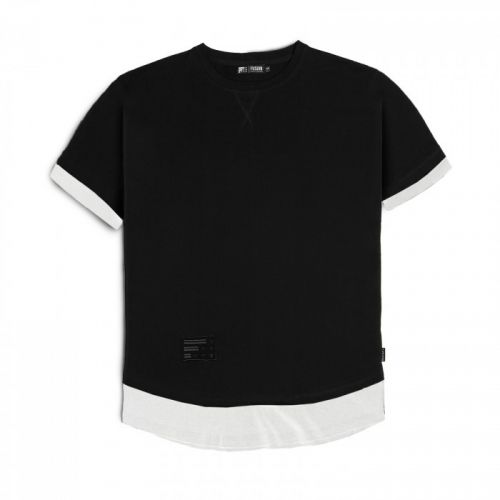 Черно-белая мужская футболка "BIANCO" FUSION