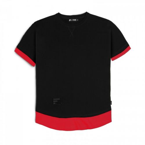 Черно-красная мужская футболка "BLOODY" FUSION