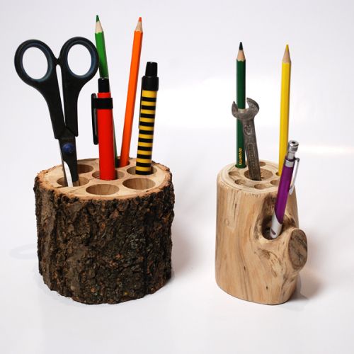 Купить карандашница из ветки натурального дерева