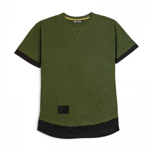 Черно-зеленая мужская футболка "RIFLE GREEN" FUSION