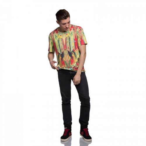 Разноцветная мужская футболка "TRIPPY" FUSION