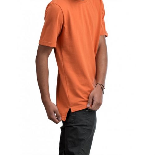 Оранжевая мужская футболка SHWK BLANK LONG